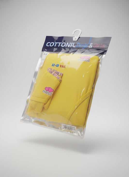 Girls Brief Heart Set - Egyptian Cotton