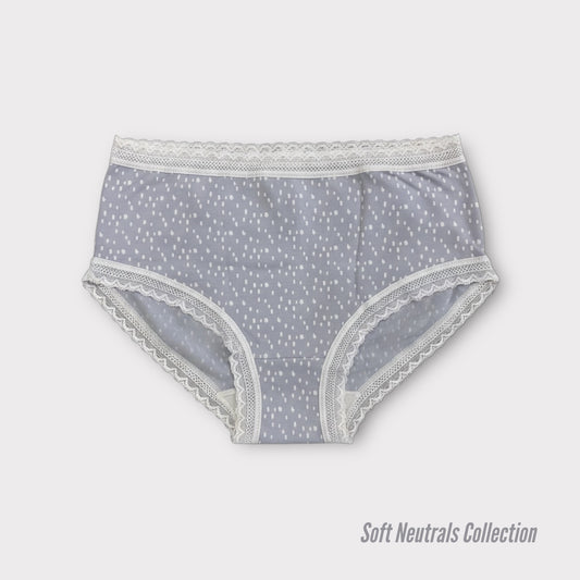 Women's Lace Full Brief - Egyptian Cotton
