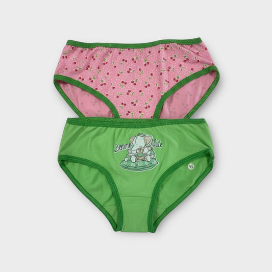 Girls Briefs - 2 Pack - Egyptian Cotton