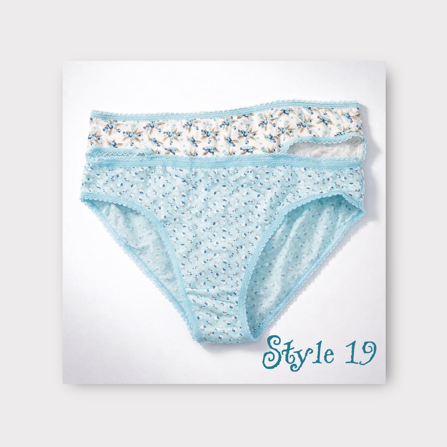 Women's Patterned Brief - 2 Pack - Egyptian Cotton