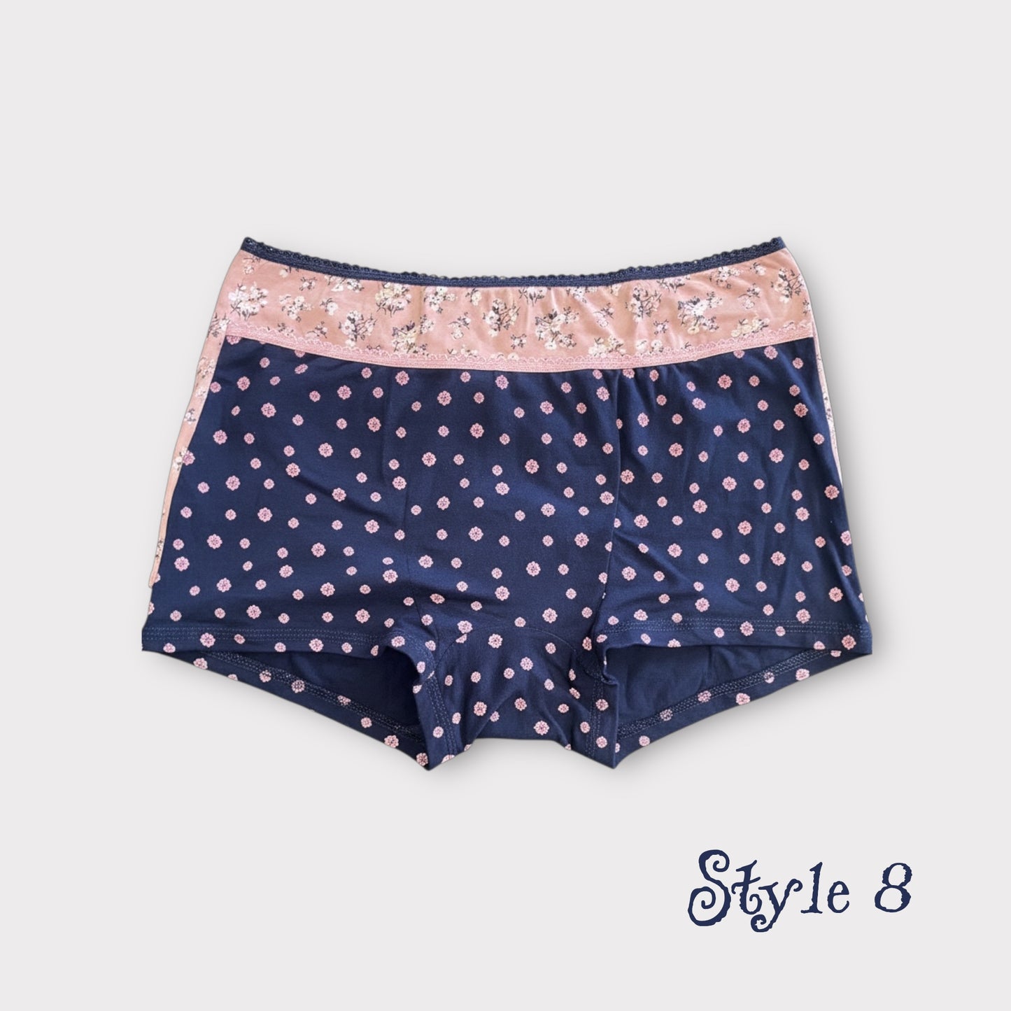 Premium Patterned Cotton Boyleg Briefs (Hot Shorts) – 2 Pack