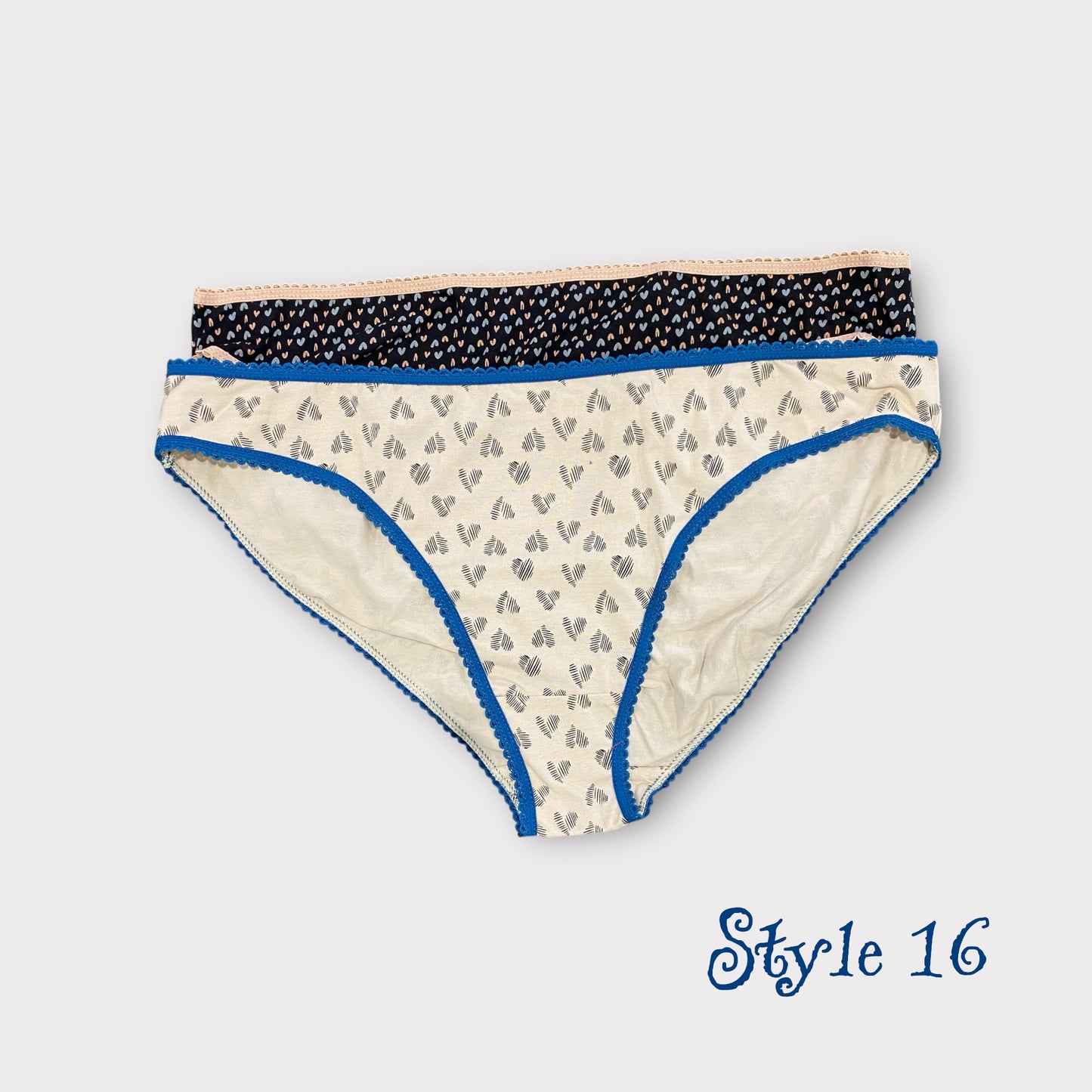 Women's Patterned Brief - 2 Pack - Egyptian Cotton