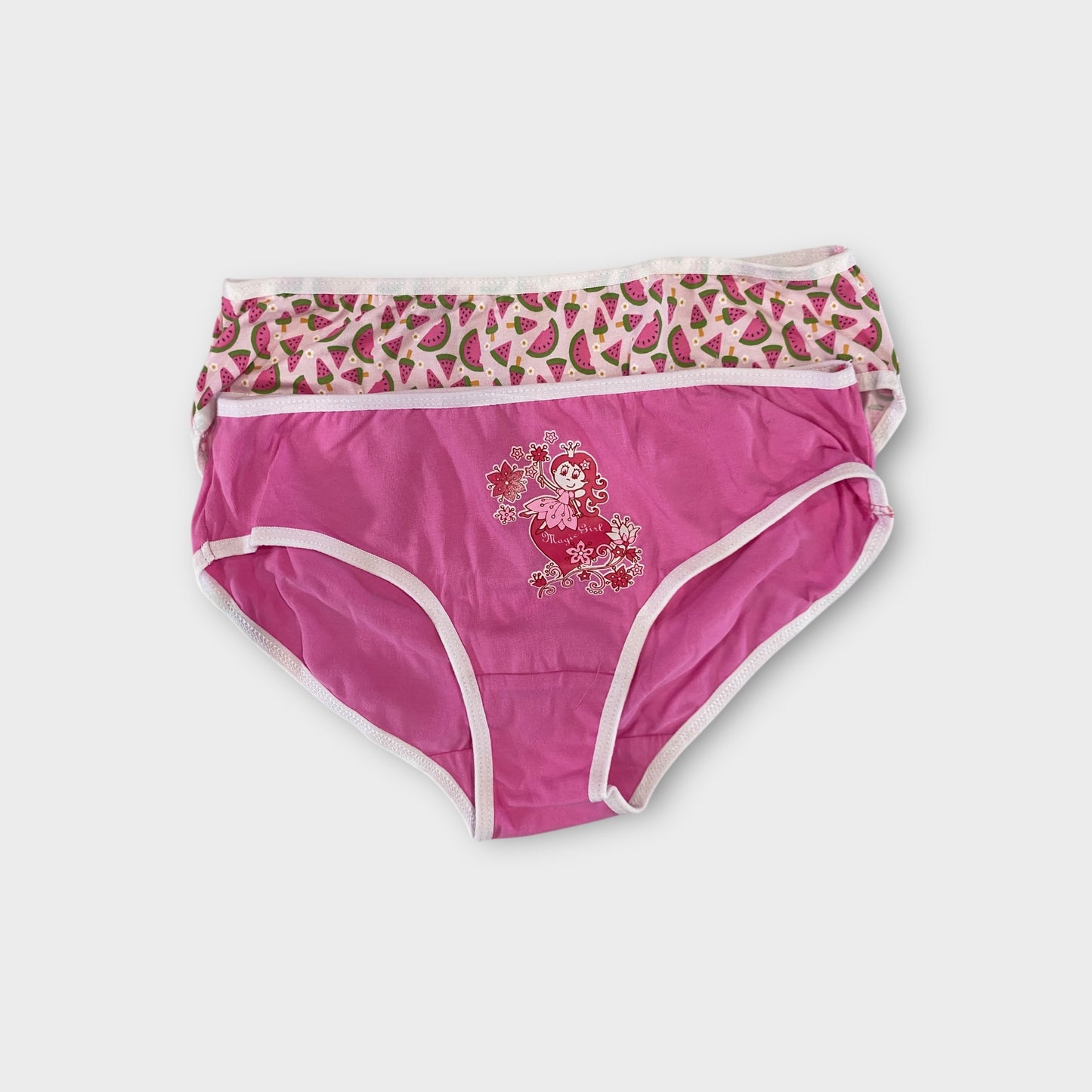 Girls Premium Cotton Briefs - 2 Pack