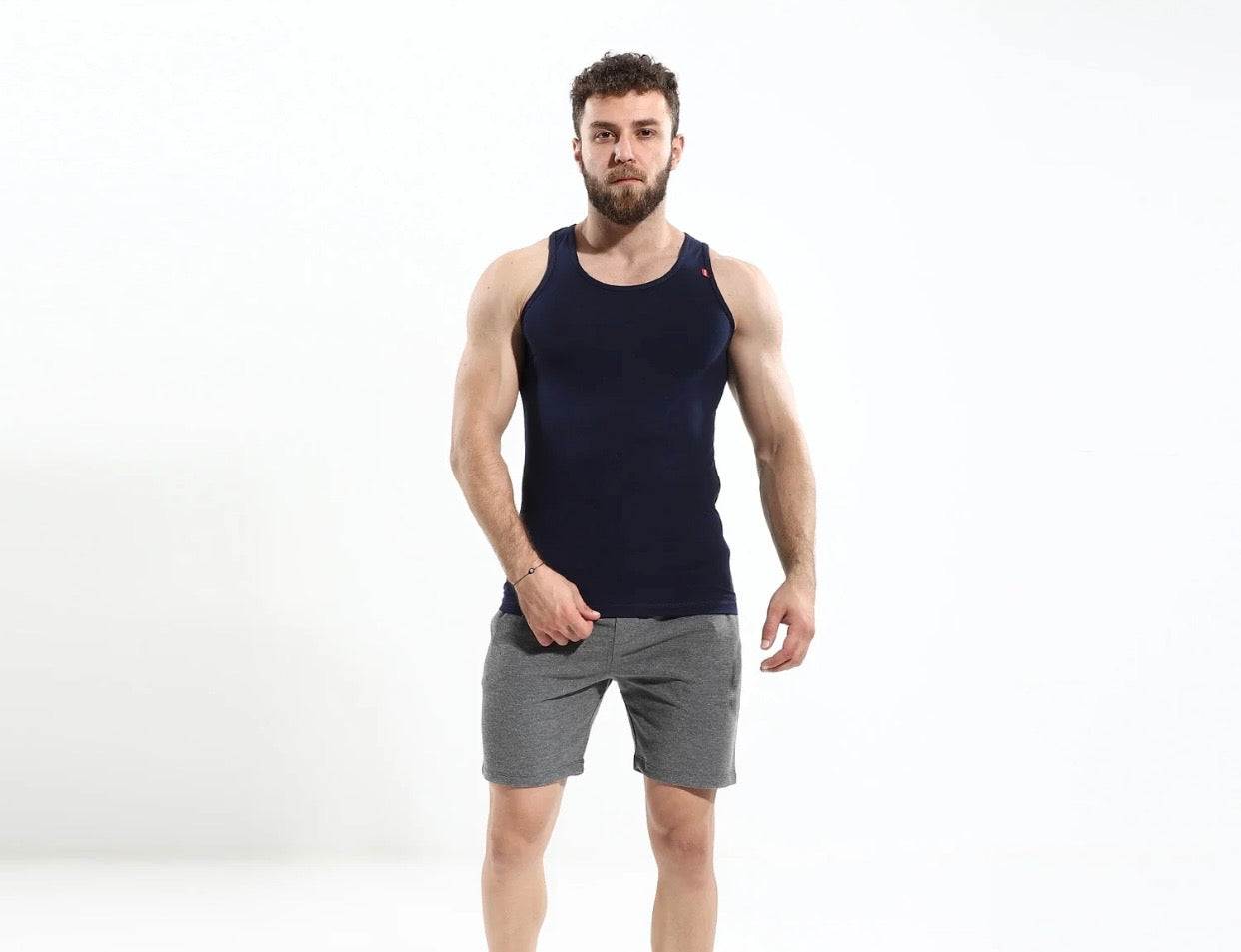 Men's Stretch Singlet - Egyptian Cotton