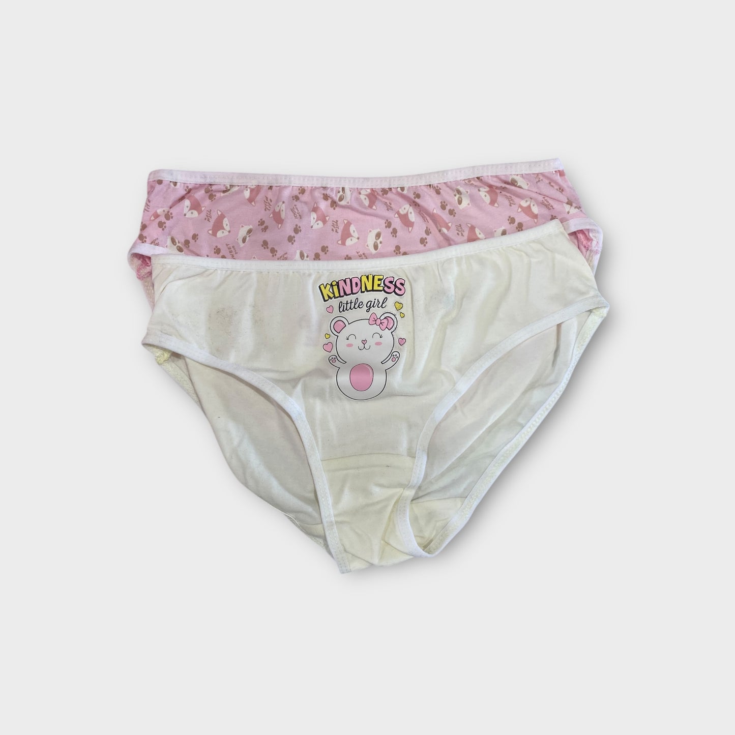 Girls Premium Cotton Briefs - 2 Pack