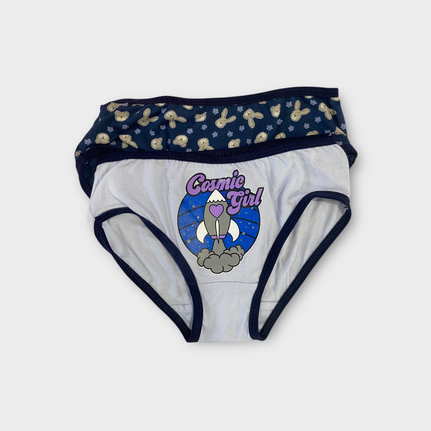 Girls Premium Cotton Briefs - 2 Pack