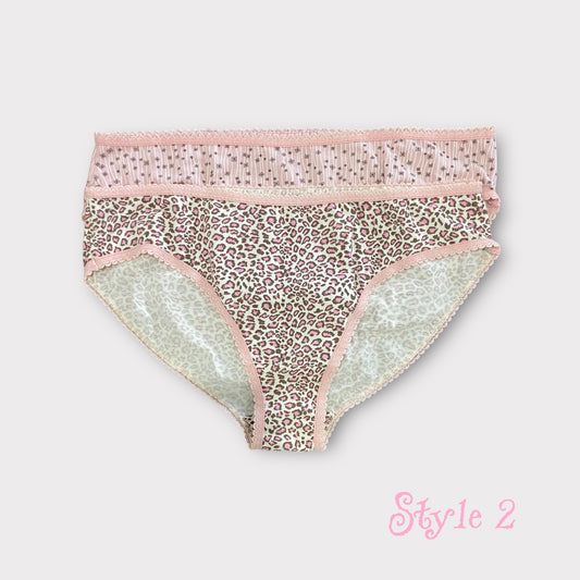 Women's Patterned Brief - 2 Pack - Egyptian Cotton