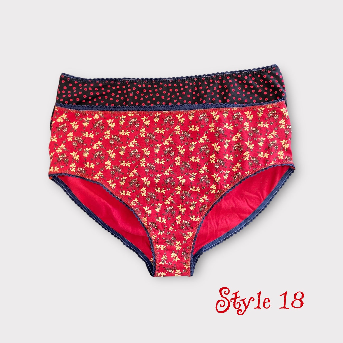 Women's Patterned Full Brief - 2 Pack - Egyptian Cotton