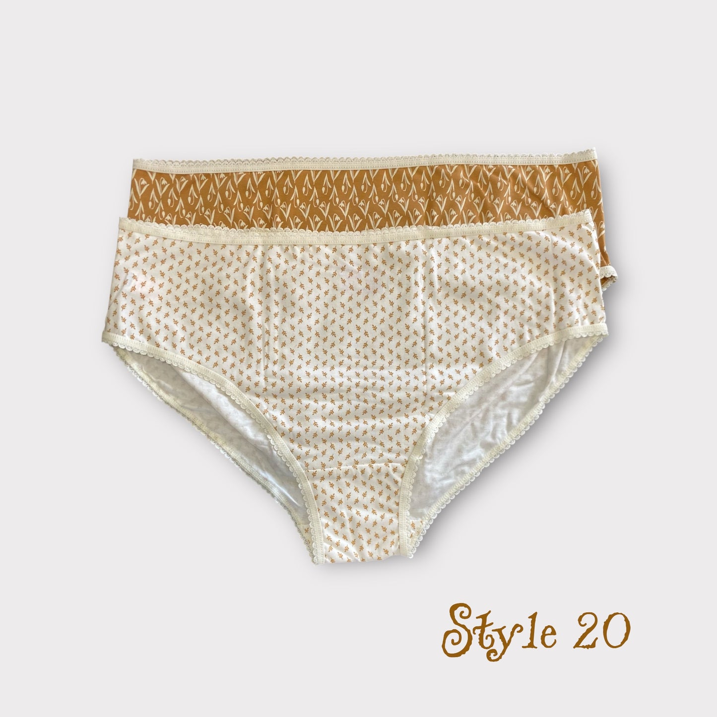 Women's Patterned Full Brief - 2 Pack - Egyptian Cotton