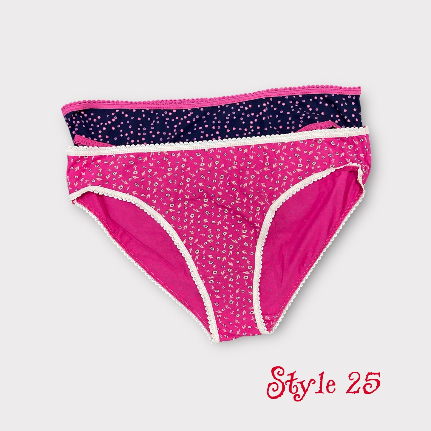 Women's Patterned Brief - 2 Pack - Egyptian Cotton