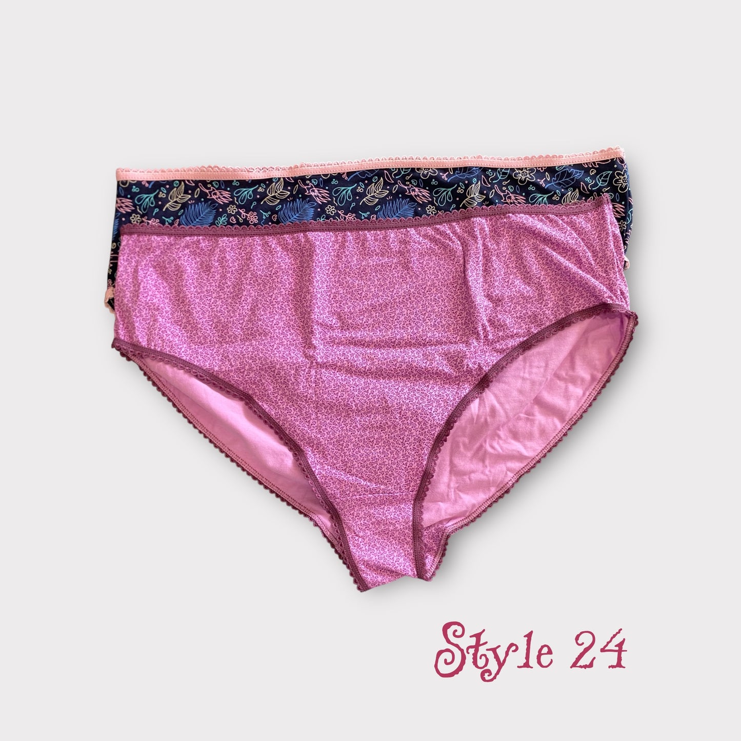 Women's Patterned Full Brief - 2 Pack - Egyptian Cotton