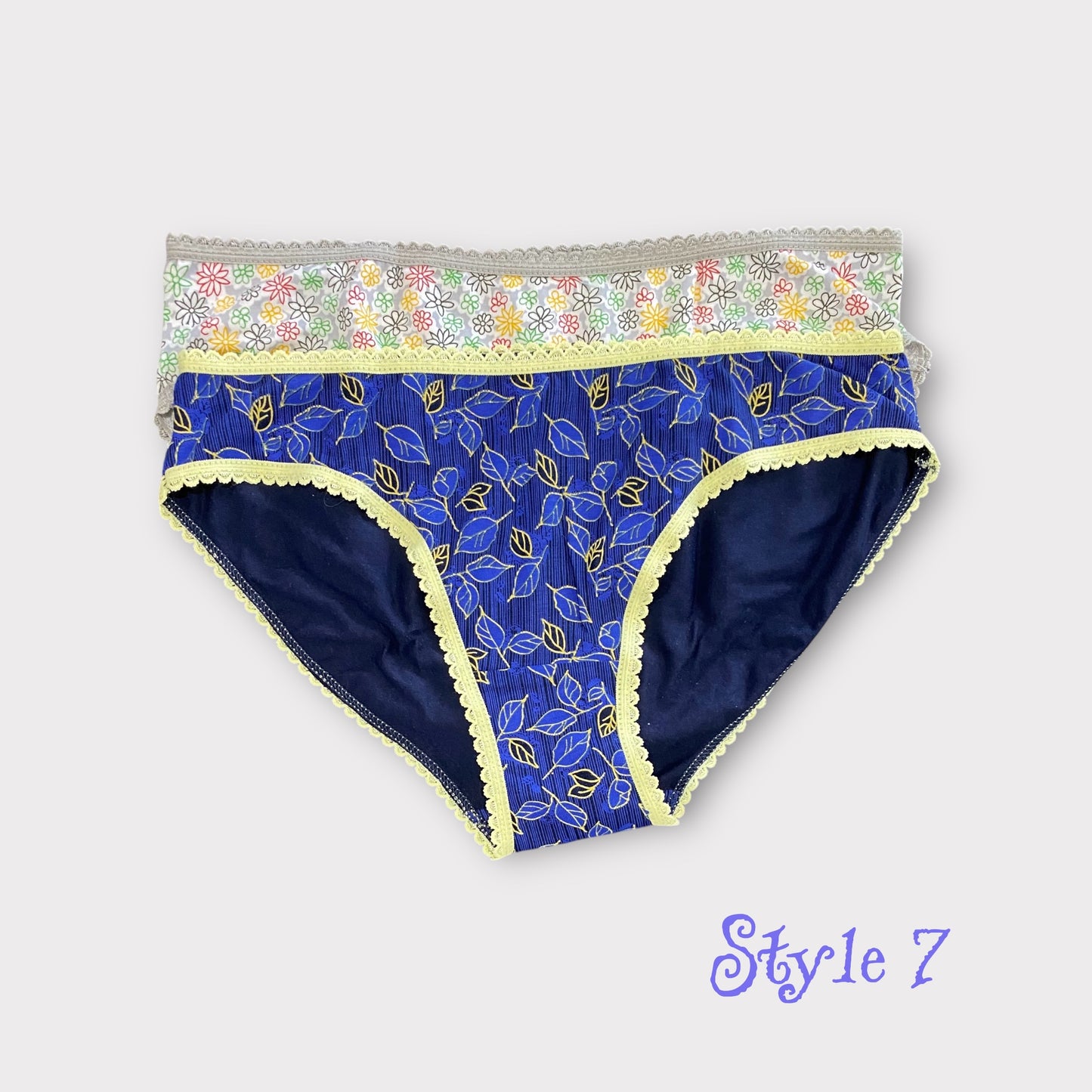 Women's Patterned Brief - 2 Pack - Egyptian Cotton