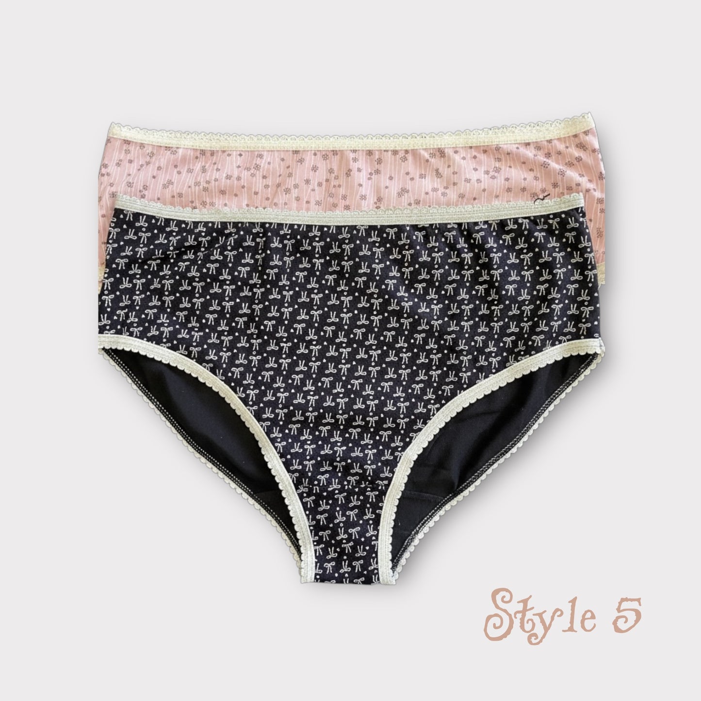 Women's Patterned Full Brief - 2 Pack - Egyptian Cotton