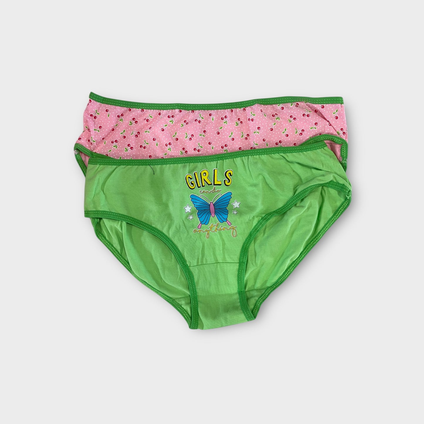 Girls Premium Cotton Briefs - 2 Pack
