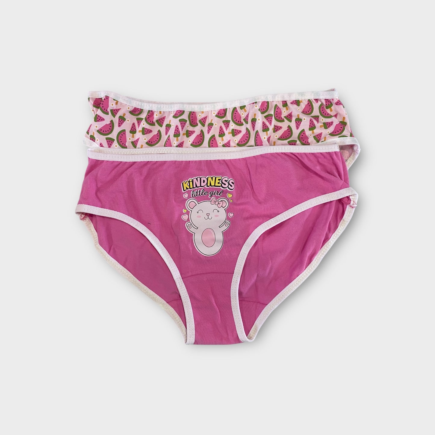 Girls Premium Cotton Briefs - 2 Pack