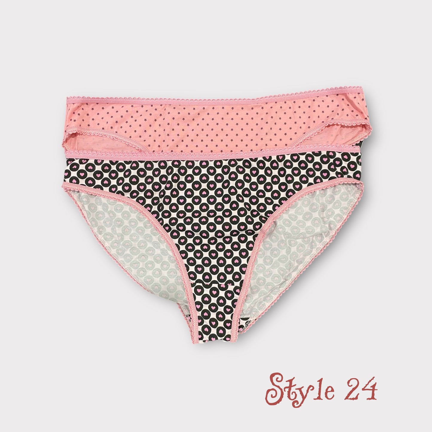 Women's Patterned Brief - 2 Pack - Egyptian Cotton