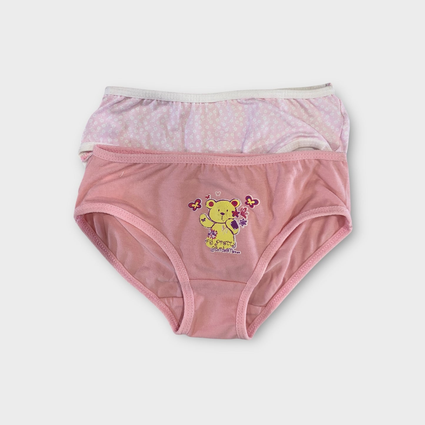 Girls Premium Cotton Briefs - 2 Pack