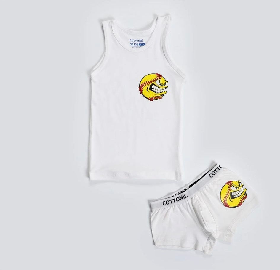 Boys Turbo Set – Singlet & Boxer - Egyptian Cotton