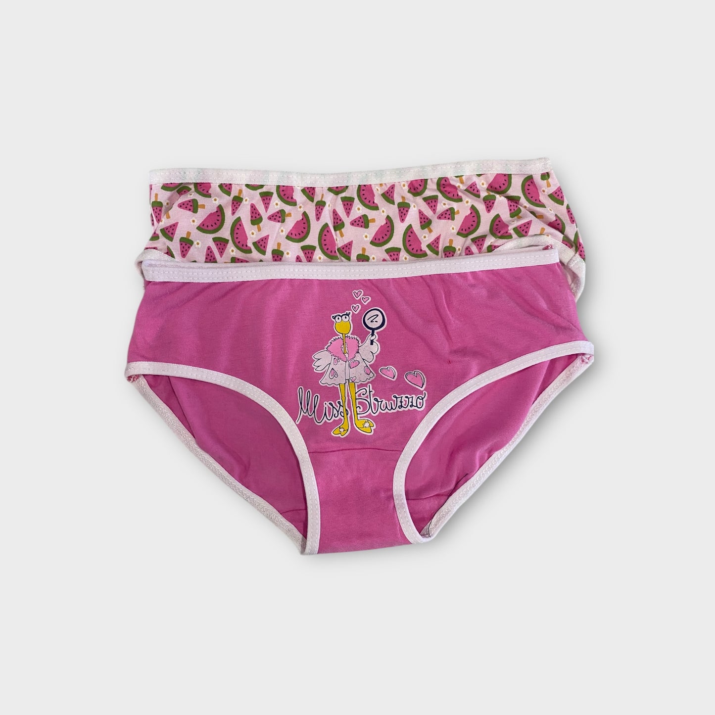 Girls Premium Cotton Briefs - 2 Pack