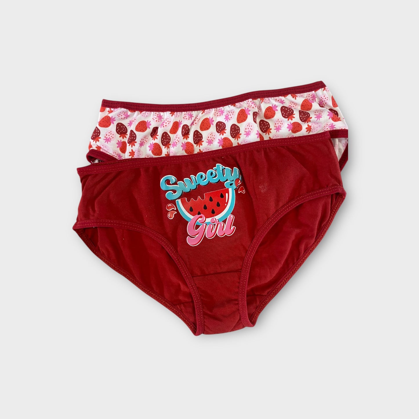 Girls Premium Cotton Briefs - 2 Pack