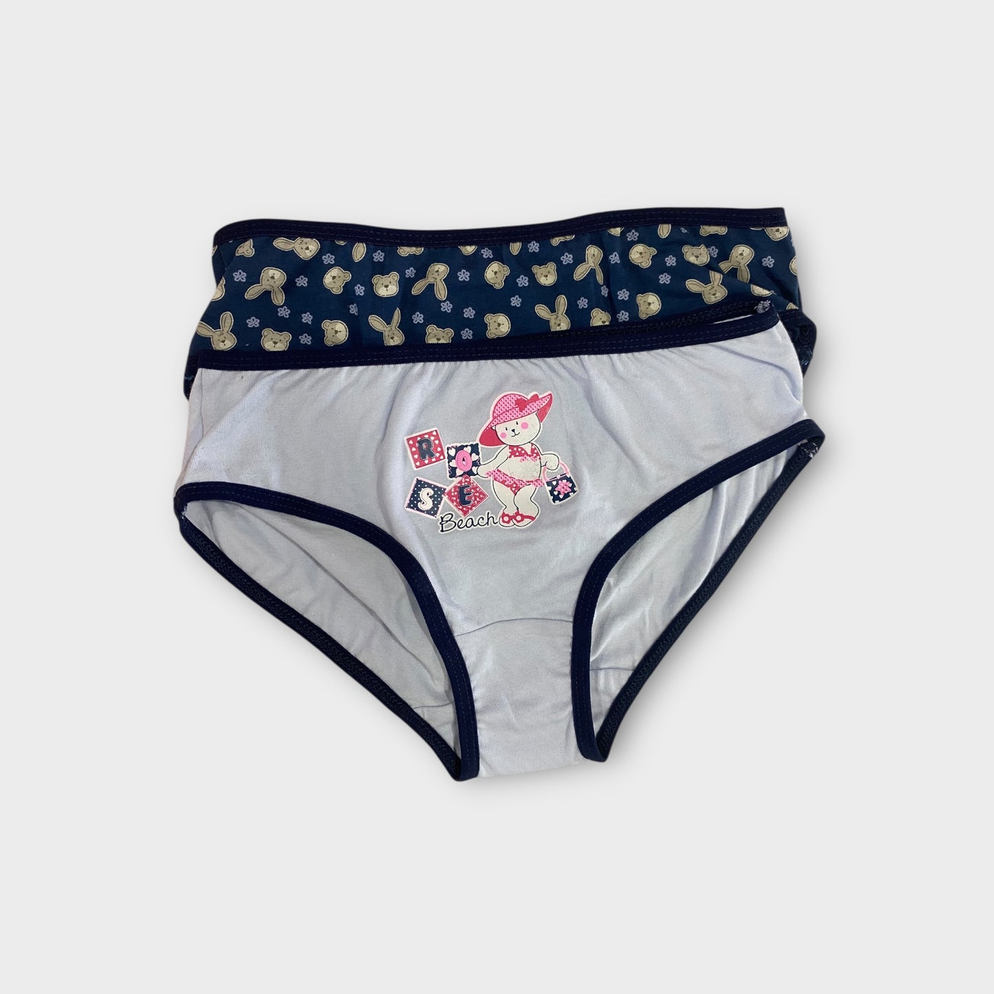 Girls Premium Cotton Briefs - 2 Pack