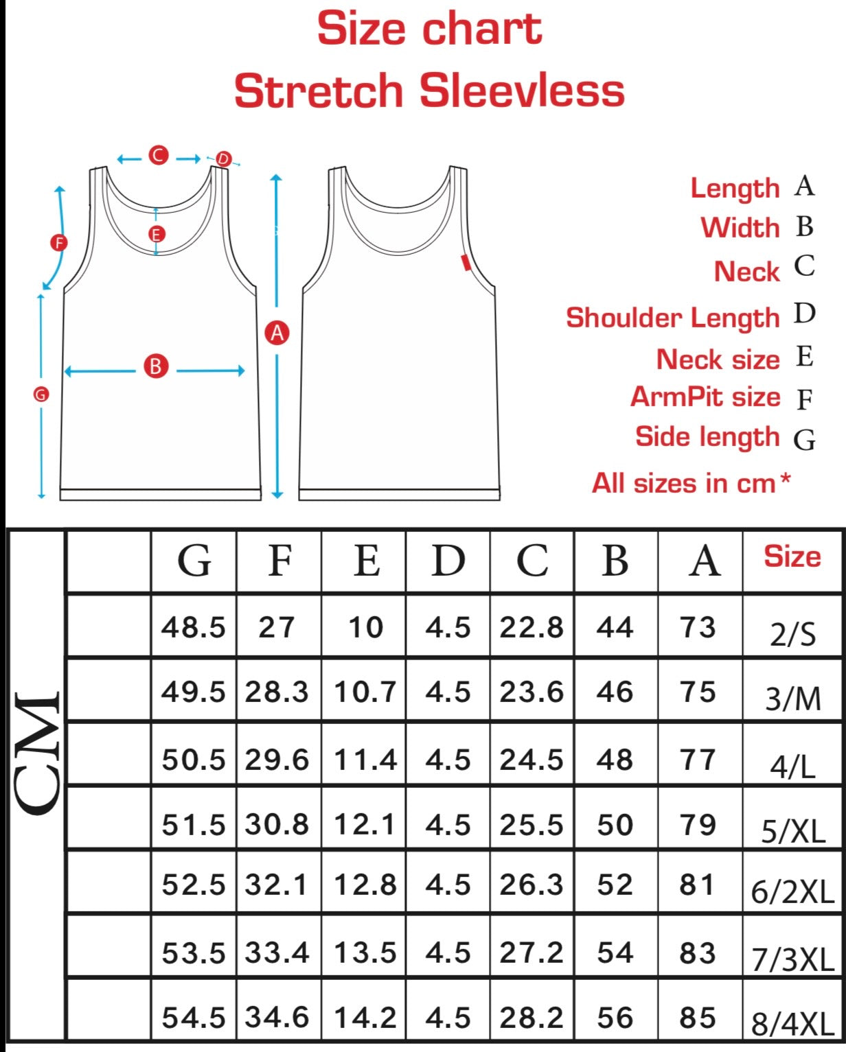 Men's Stretch Singlet - Egyptian Cotton