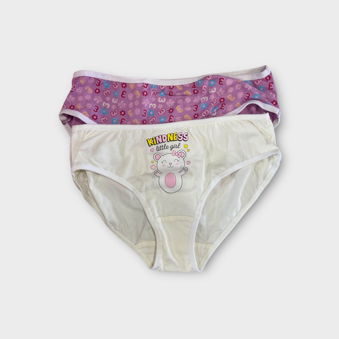 Girls Premium Cotton Briefs - 2 Pack