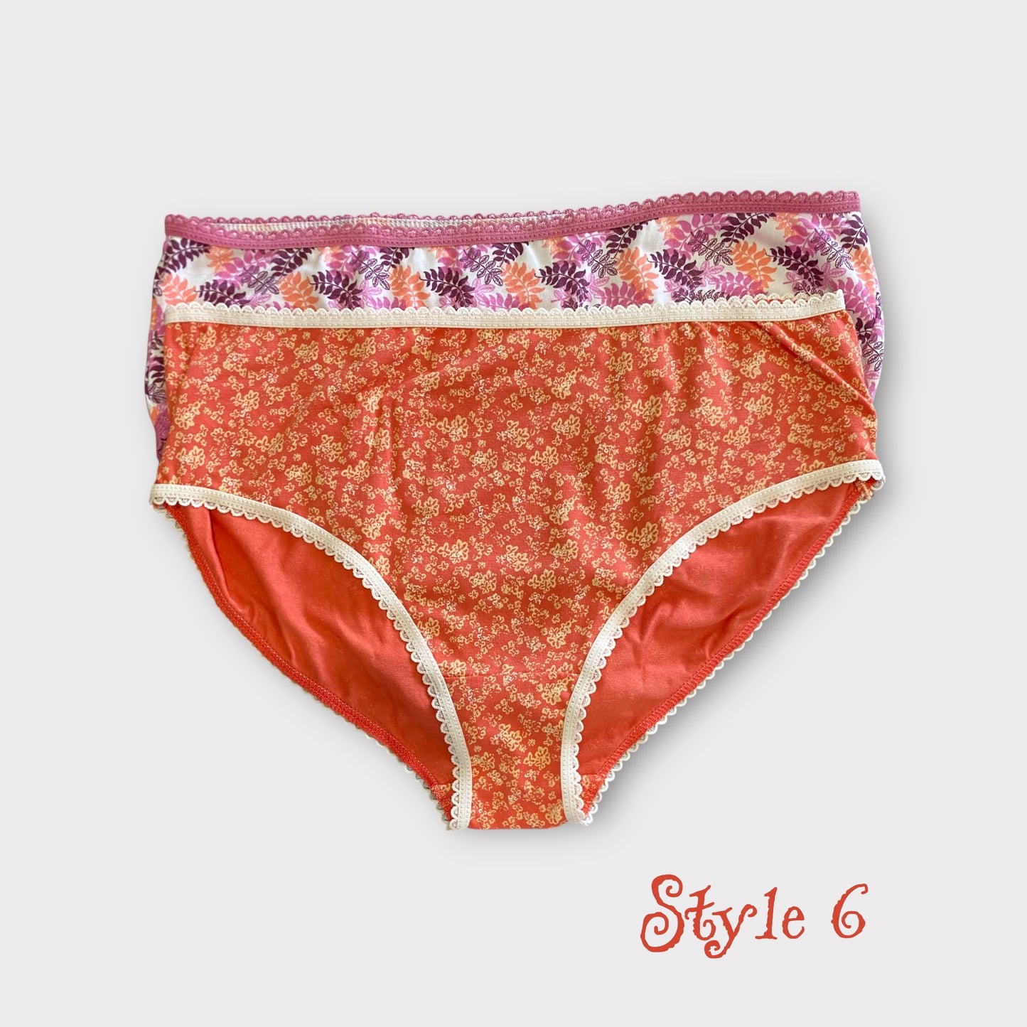 Women's Patterned Full Brief - 2 Pack - Egyptian Cotton