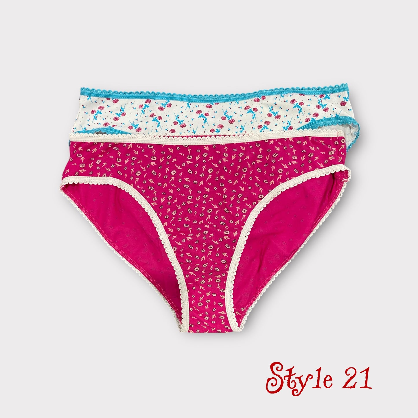 Women's Patterned Brief - 2 Pack - Egyptian Cotton