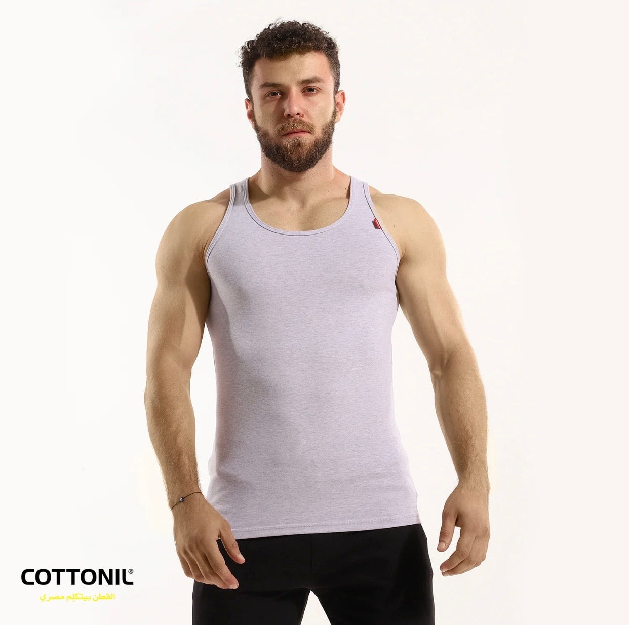 Men's Stretch Singlet - Egyptian Cotton