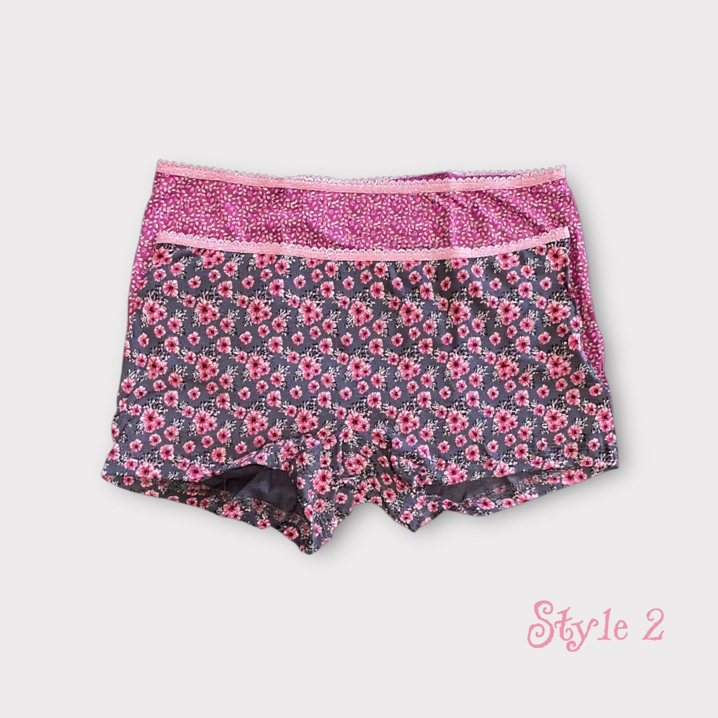 Premium Patterned Cotton Boyleg Briefs (Hot Shorts) – 2 Pack