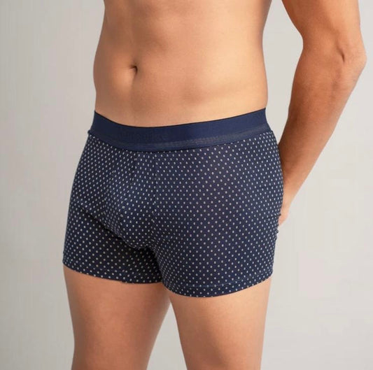 Mercerised Cotton Patterned Trunks - 3 Pack