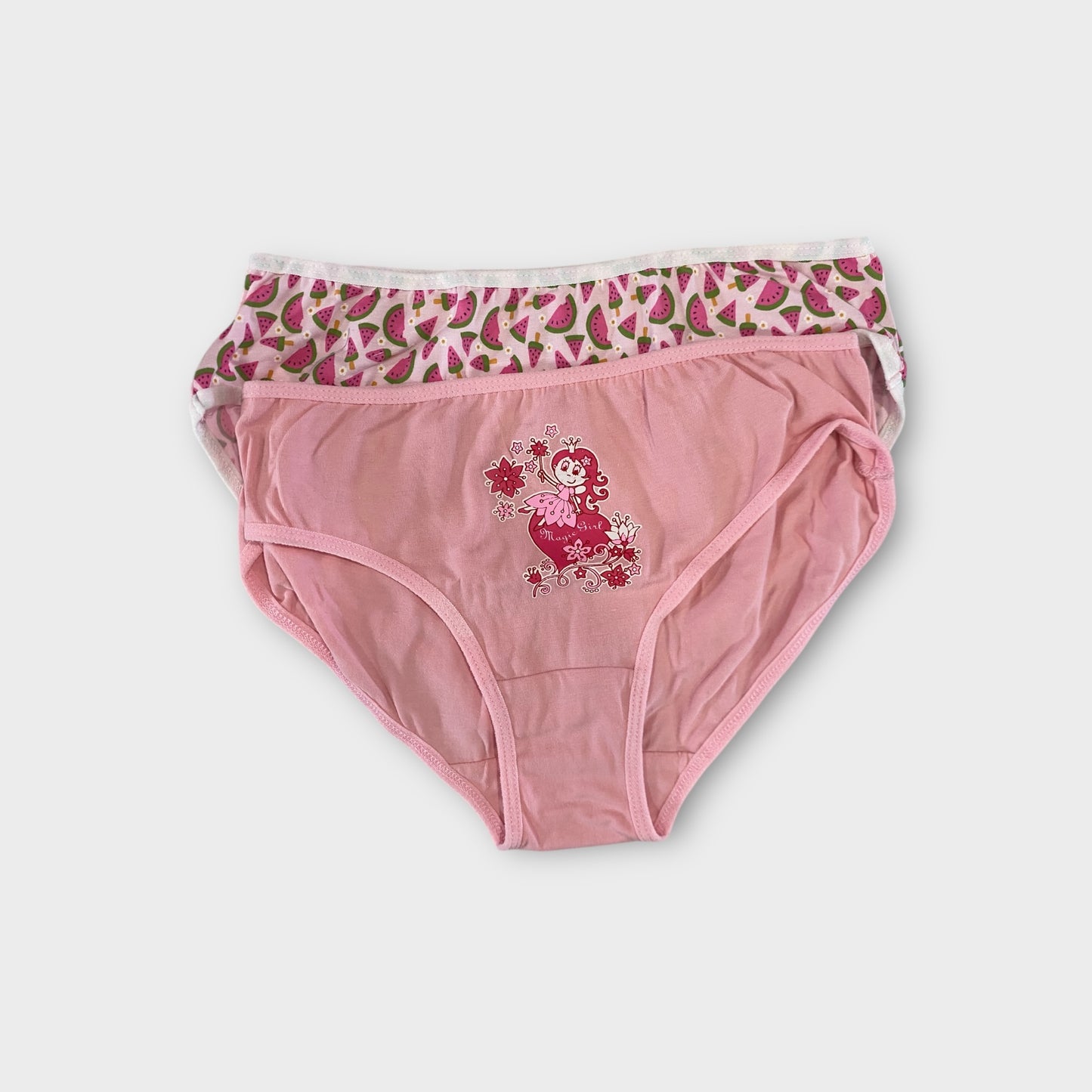 Girls Premium Cotton Briefs - 2 Pack
