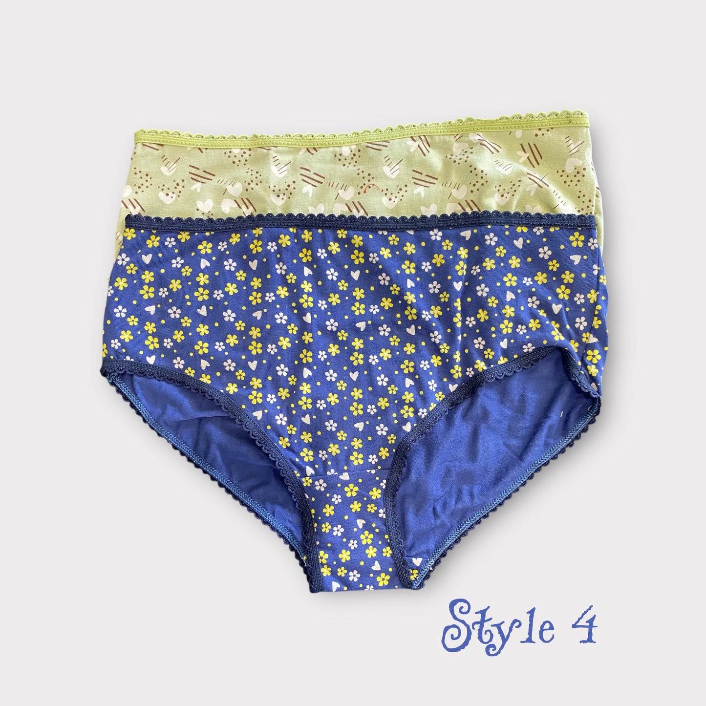 Women's Patterned Full Brief - 2 Pack - Egyptian Cotton