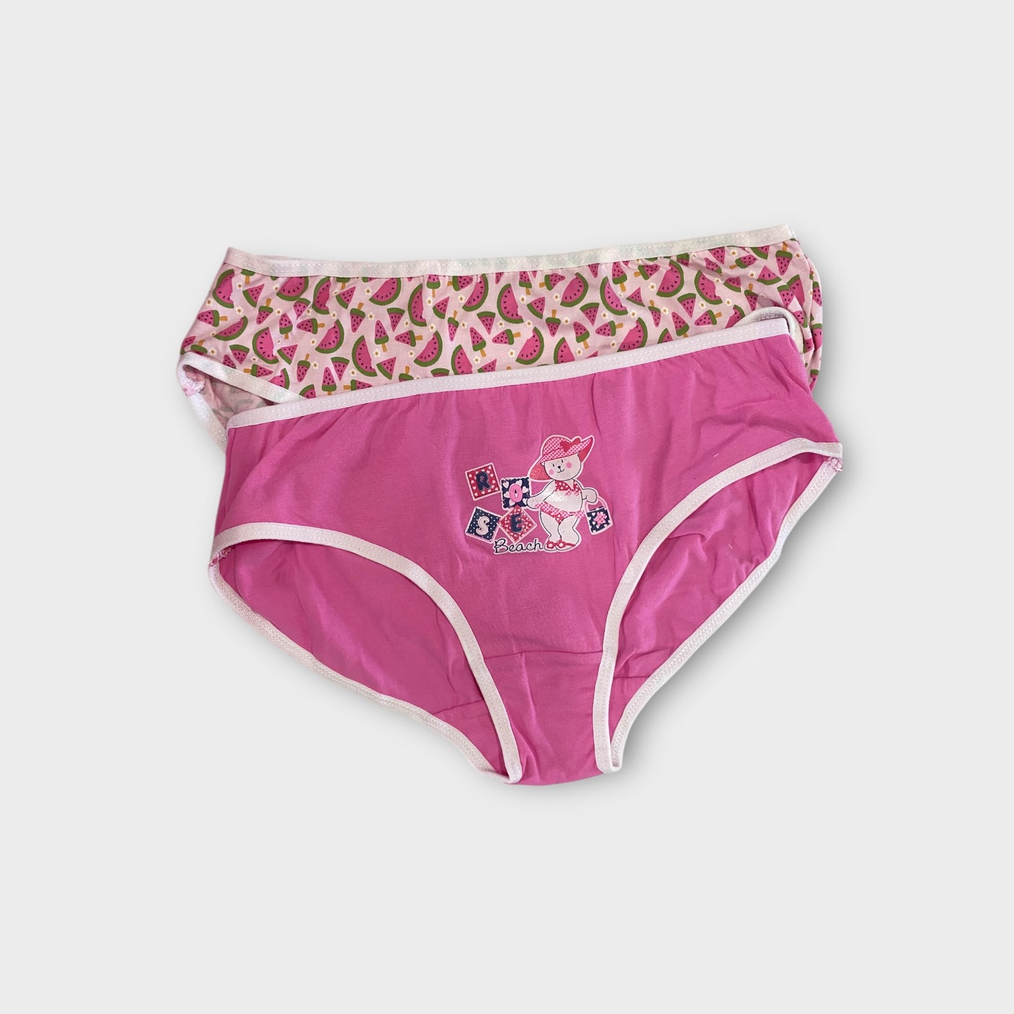 Girls Premium Cotton Briefs - 2 Pack