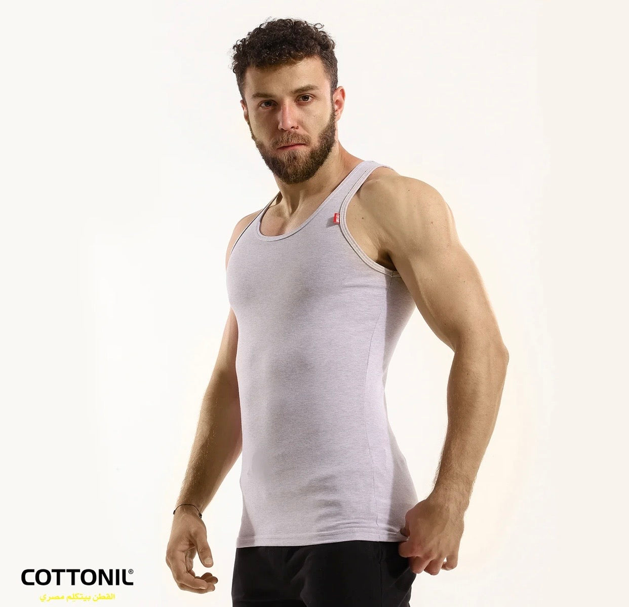 Men's Stretch Singlet - Egyptian Cotton