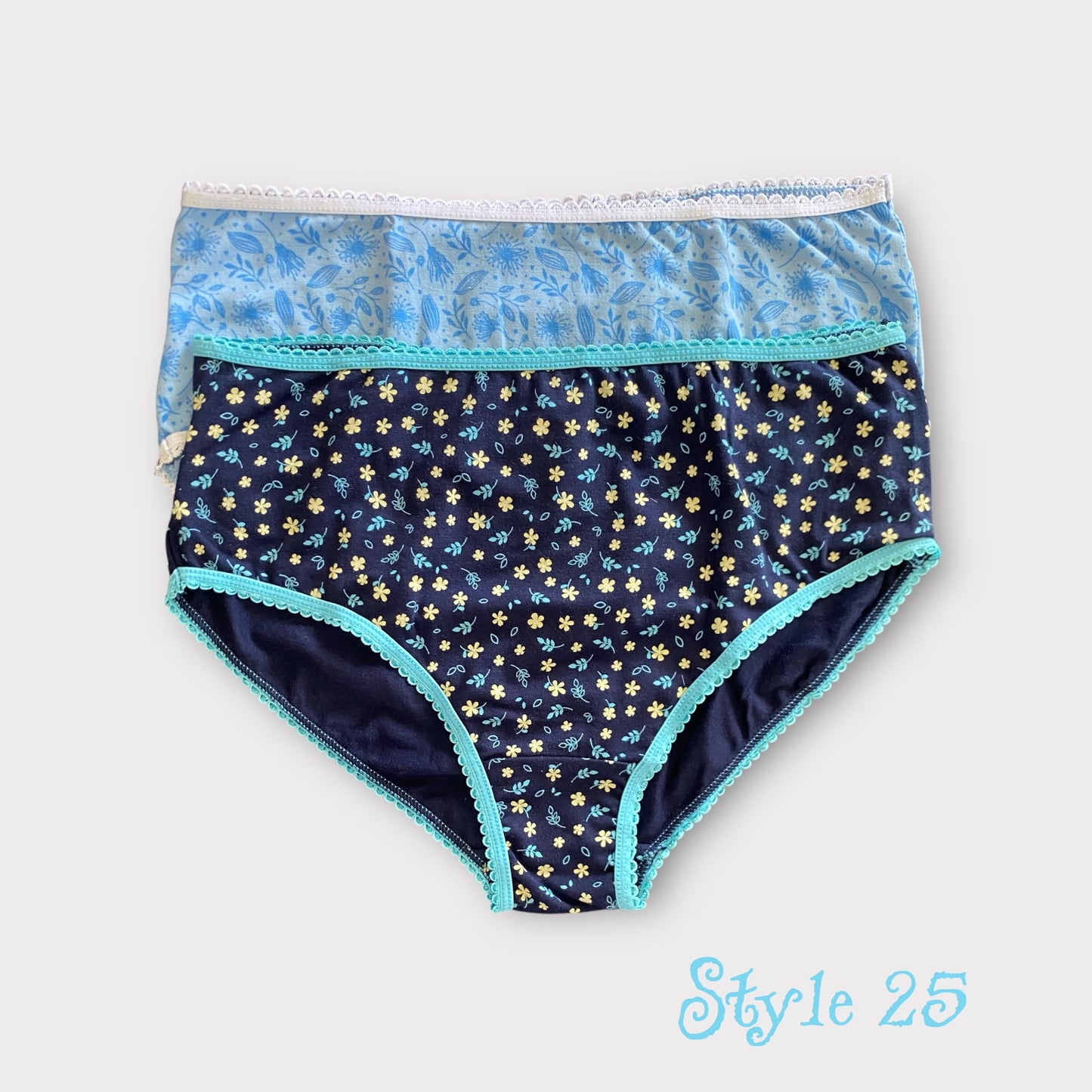 Women's Patterned Full Brief - 2 Pack - Egyptian Cotton