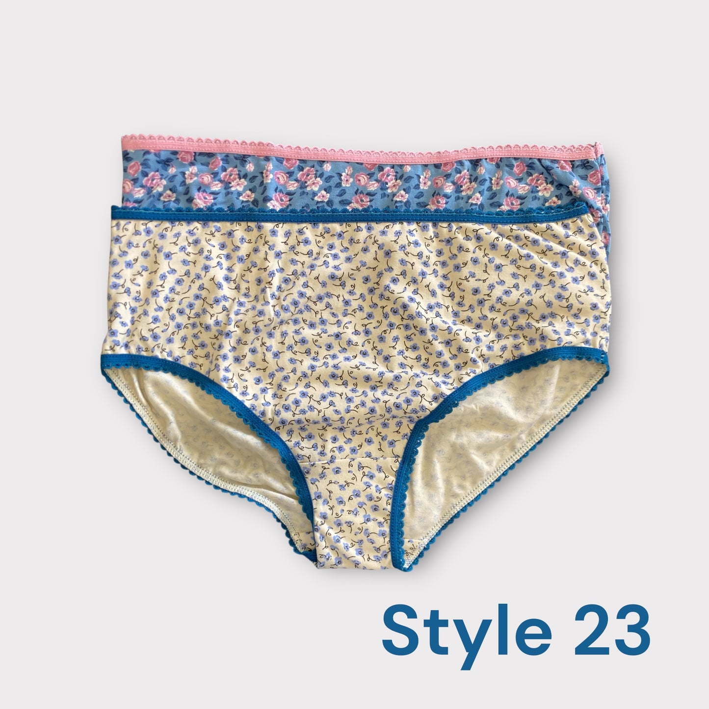 Women's Patterned Full Brief - 2 Pack - Egyptian Cotton