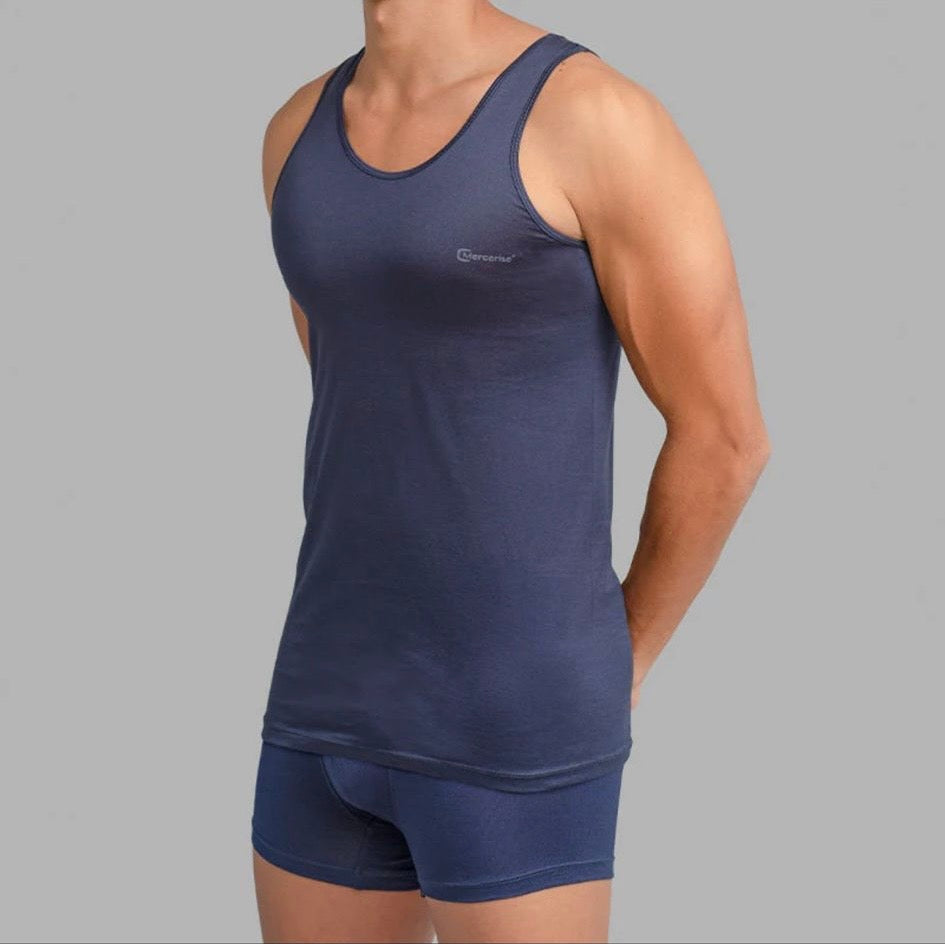 Men’s Singlet - 3 Pack - Mercerised Egyptian Cotton