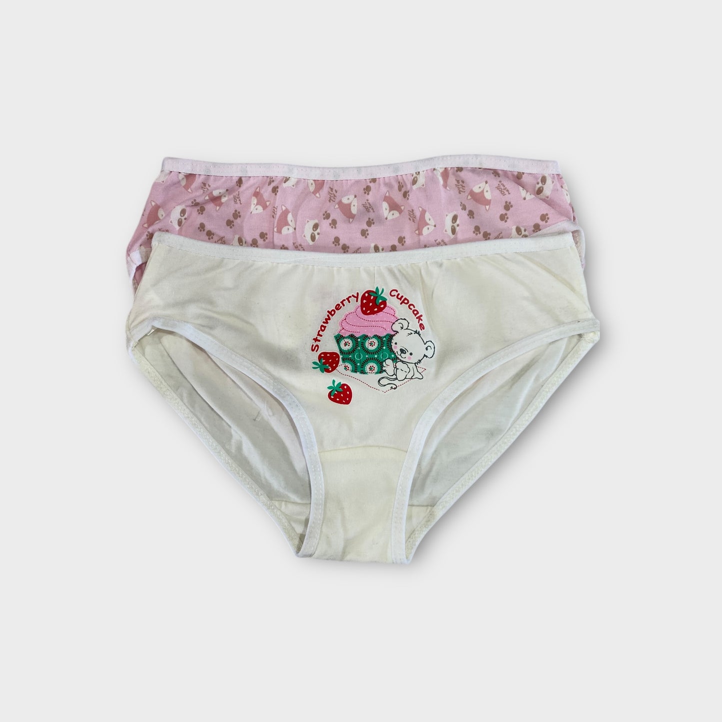 Girls Premium Cotton Briefs - 2 Pack