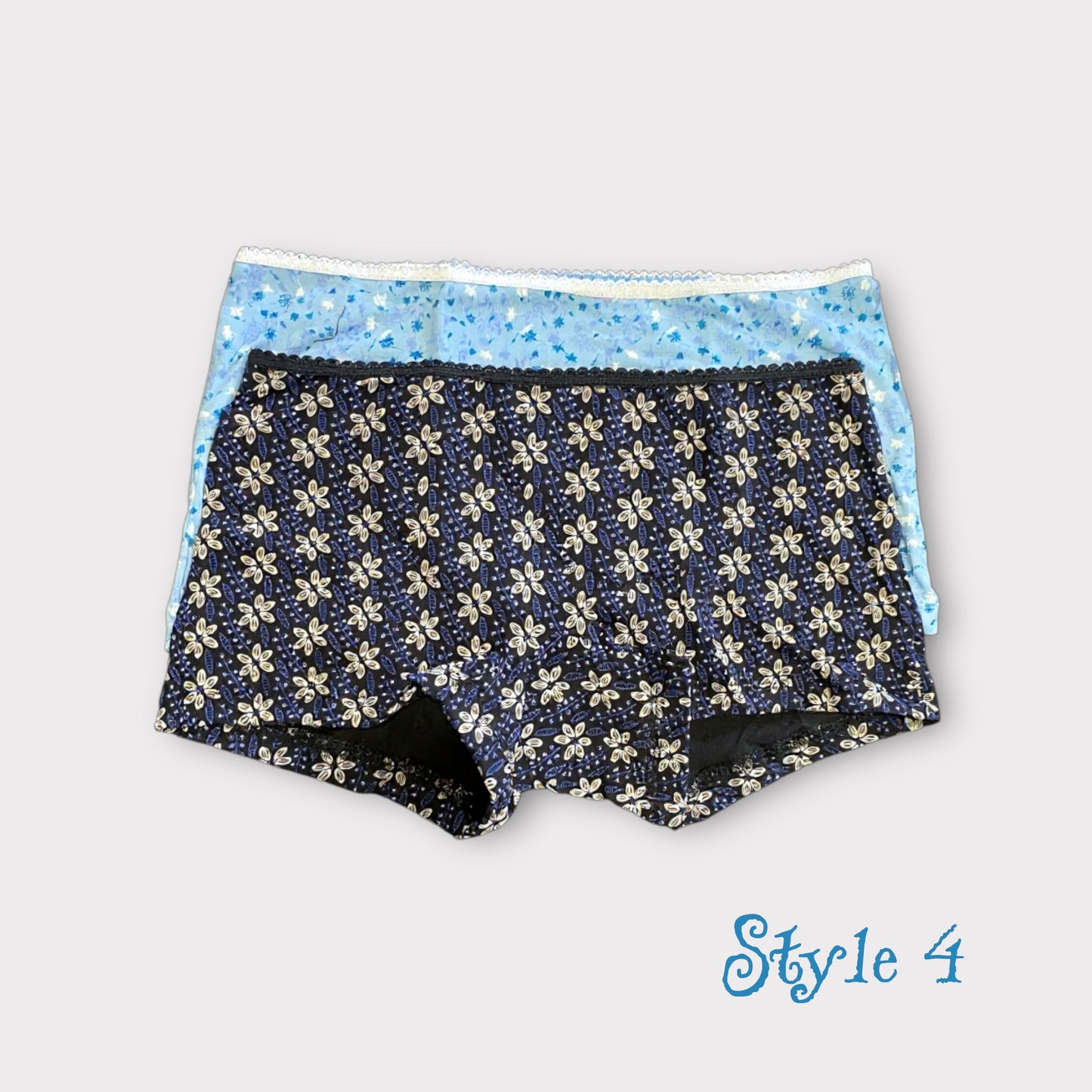 Premium Patterned Cotton Boyleg Briefs (Hot Shorts) – 2 Pack