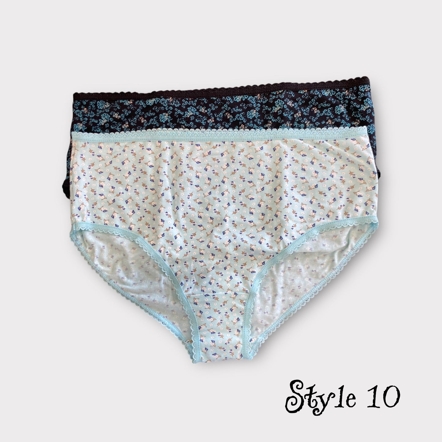 Women's Patterned Full Brief - 2 Pack - Egyptian Cotton