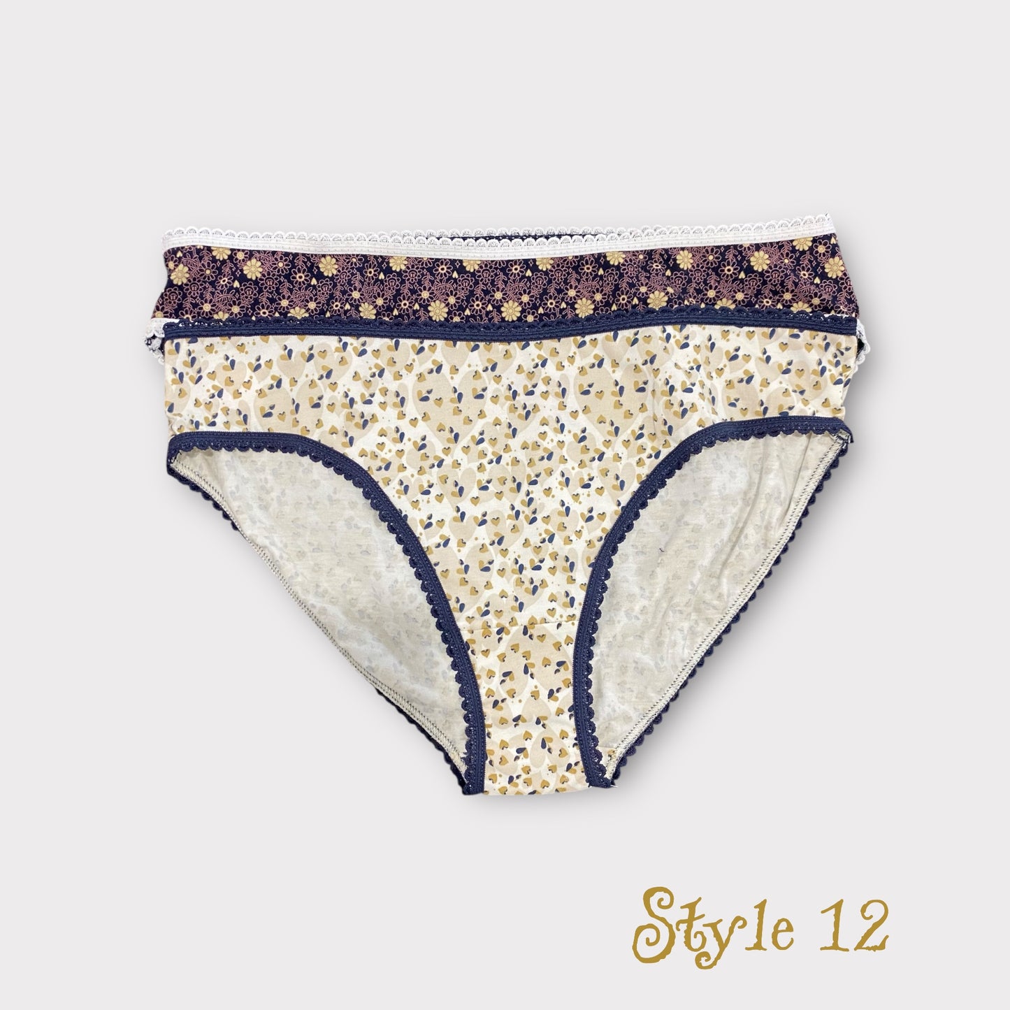 Women's Patterned Brief - 2 Pack - Egyptian Cotton