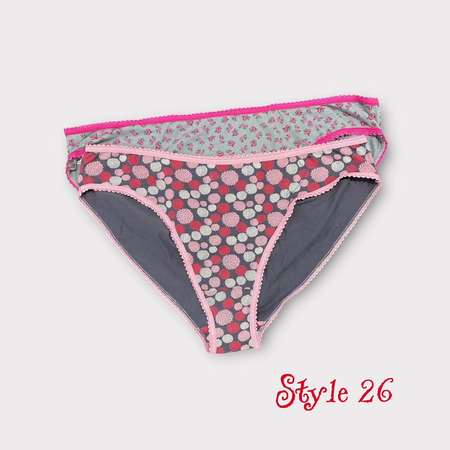 Women's Patterned Brief - 2 Pack - Egyptian Cotton