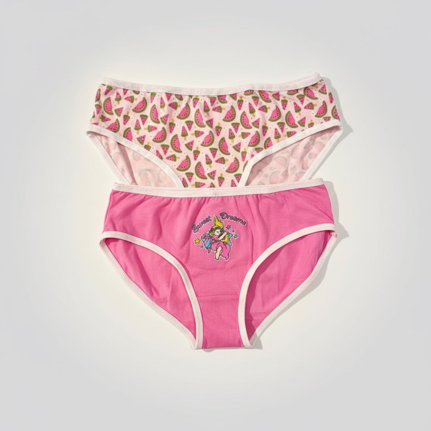 Girls Premium Cotton Briefs - 2 Pack