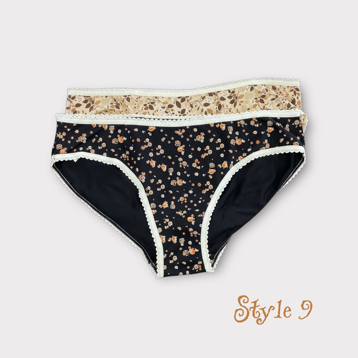 Women's Patterned Brief - 2 Pack - Egyptian Cotton