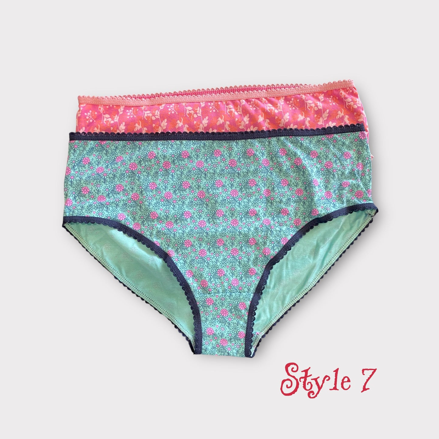 Women's Patterned Full Brief - 2 Pack - Egyptian Cotton