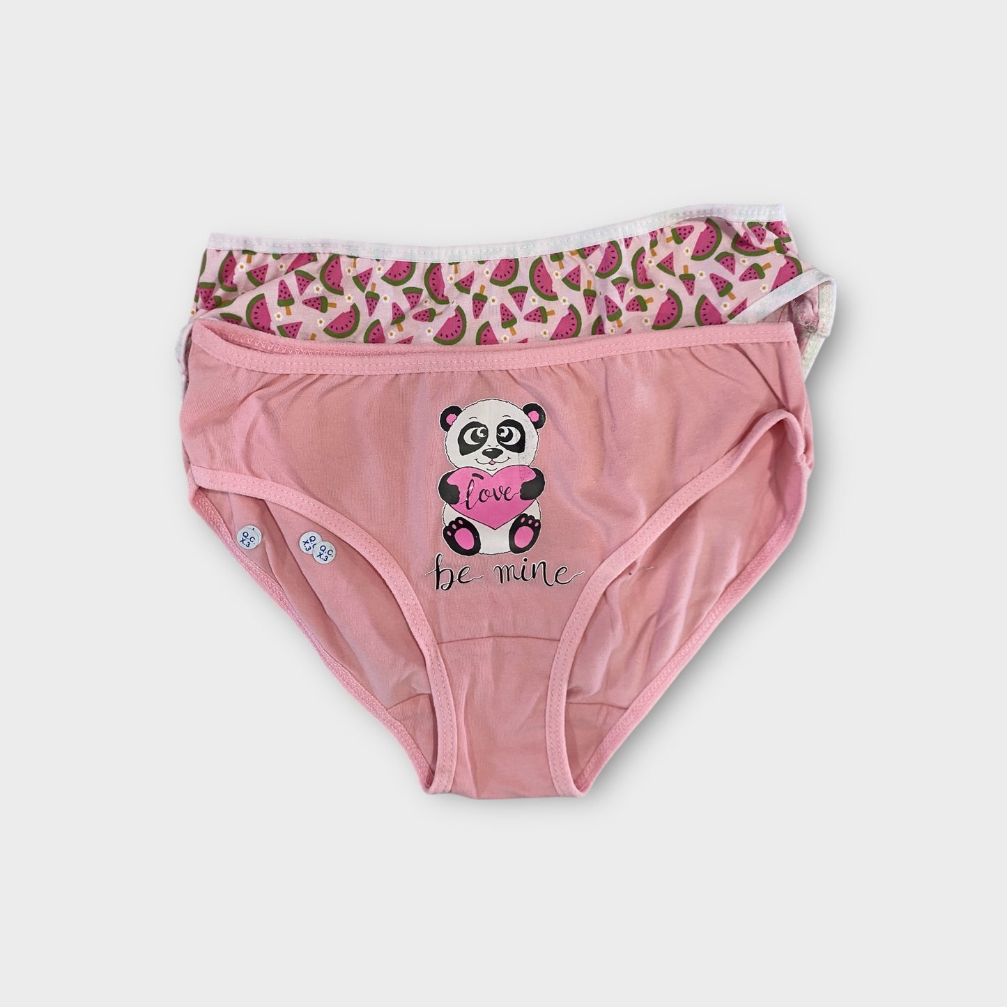 Girls Premium Cotton Briefs - 2 Pack