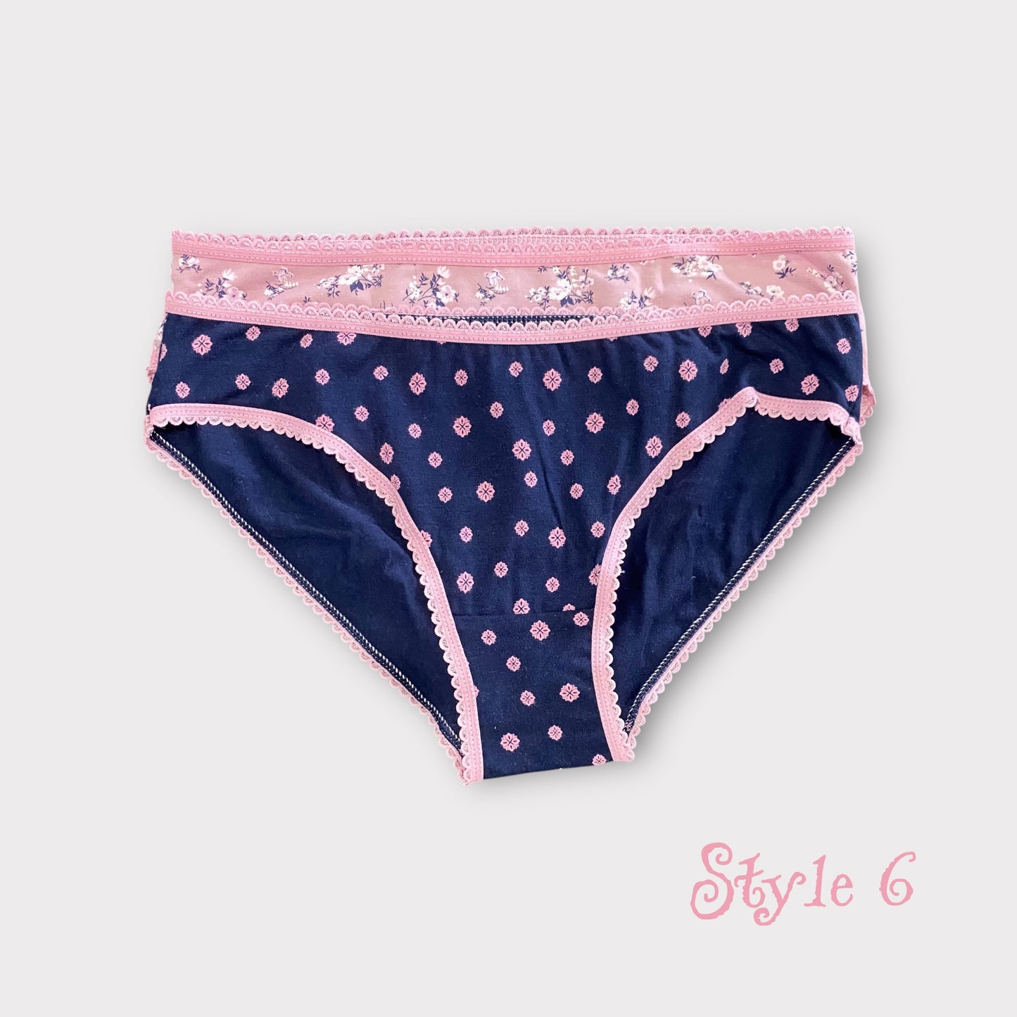 Women's Patterned Brief - 2 Pack - Egyptian Cotton