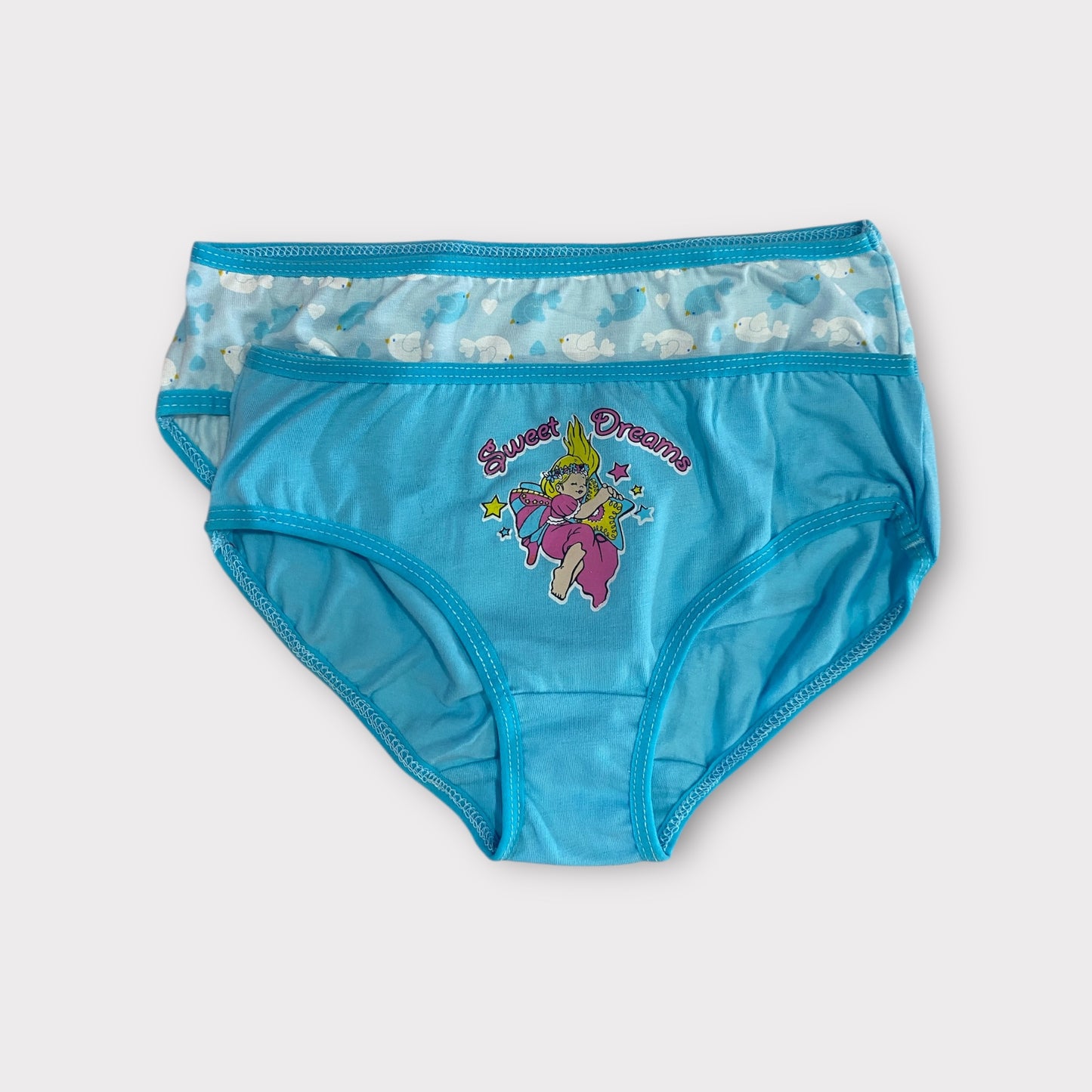 Girls Premium Cotton Briefs - 2 Pack